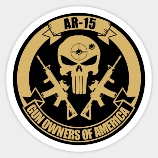 AR-15 Gun Owners of America Sticker